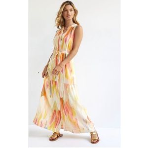 NWOT Deco Maxi Shirtdress